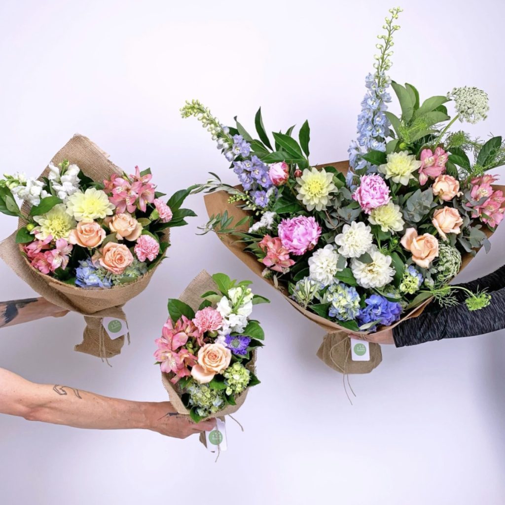 Daily Mixed Bouquet by Little Flowers in three sizes, made with locally grown blooms