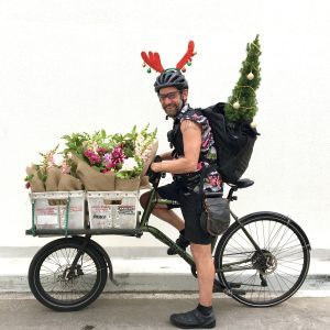 Little Flowers courier looking festive