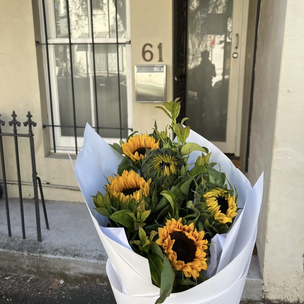Sunflowers delivered in Sydney to mark a fresh start