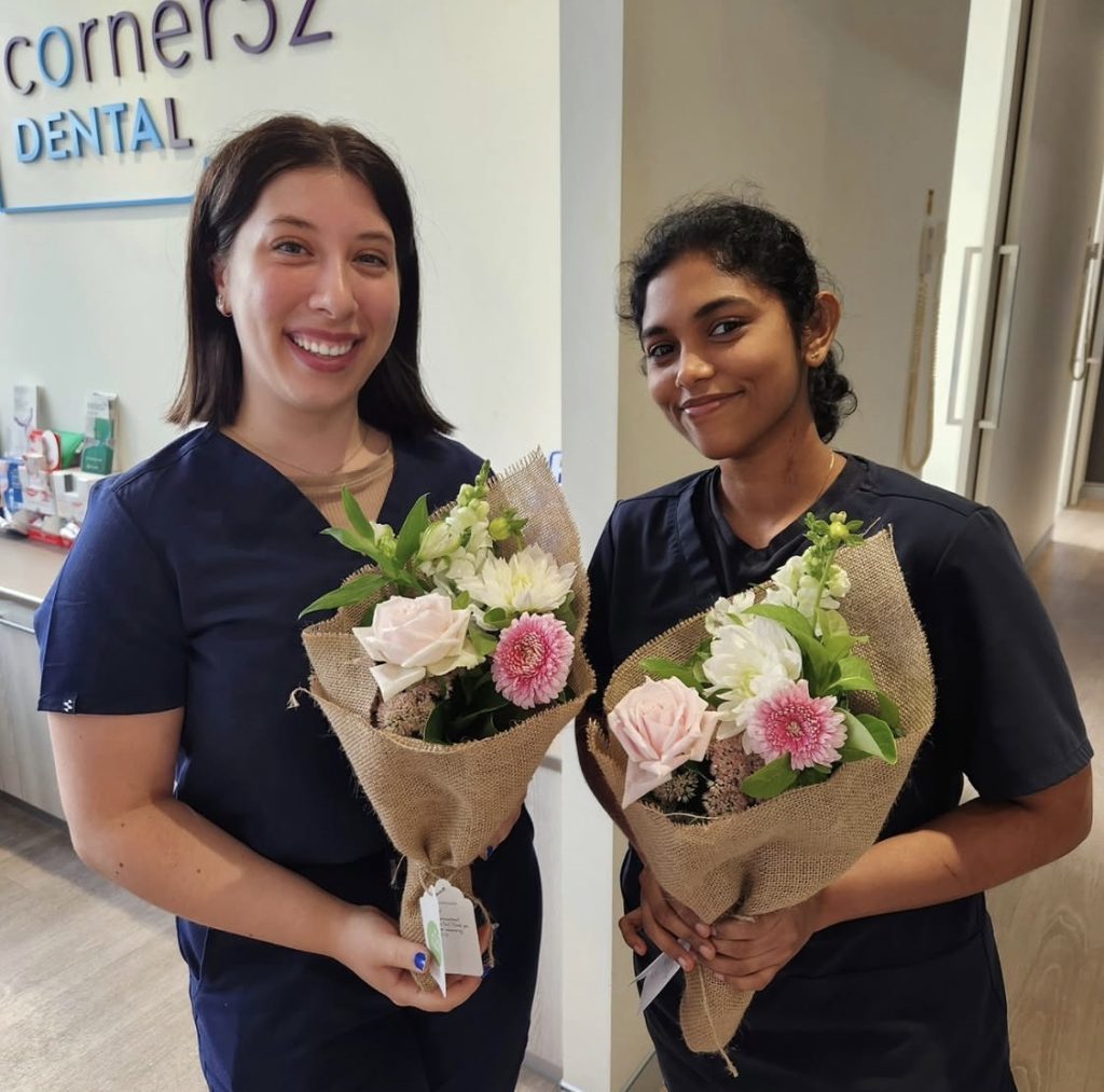 Flowers delivered after wisdom teeth surgery recovery in Sydney